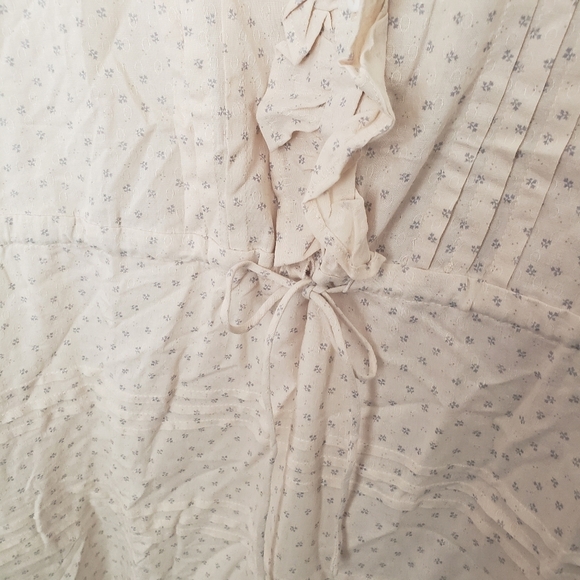 Puff Short Sleeve Button down Nursing Cotton Midi Dress New - Picture 7 of 14